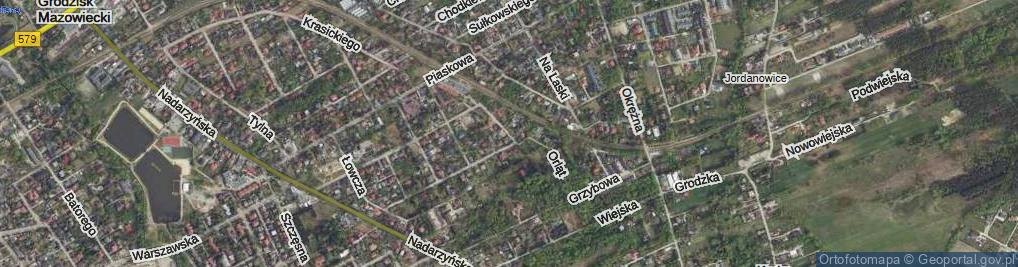 Zdjęcie satelitarne Przystankowa ul.